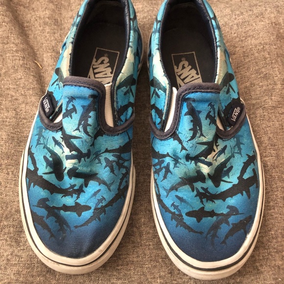 vans shark week slip on